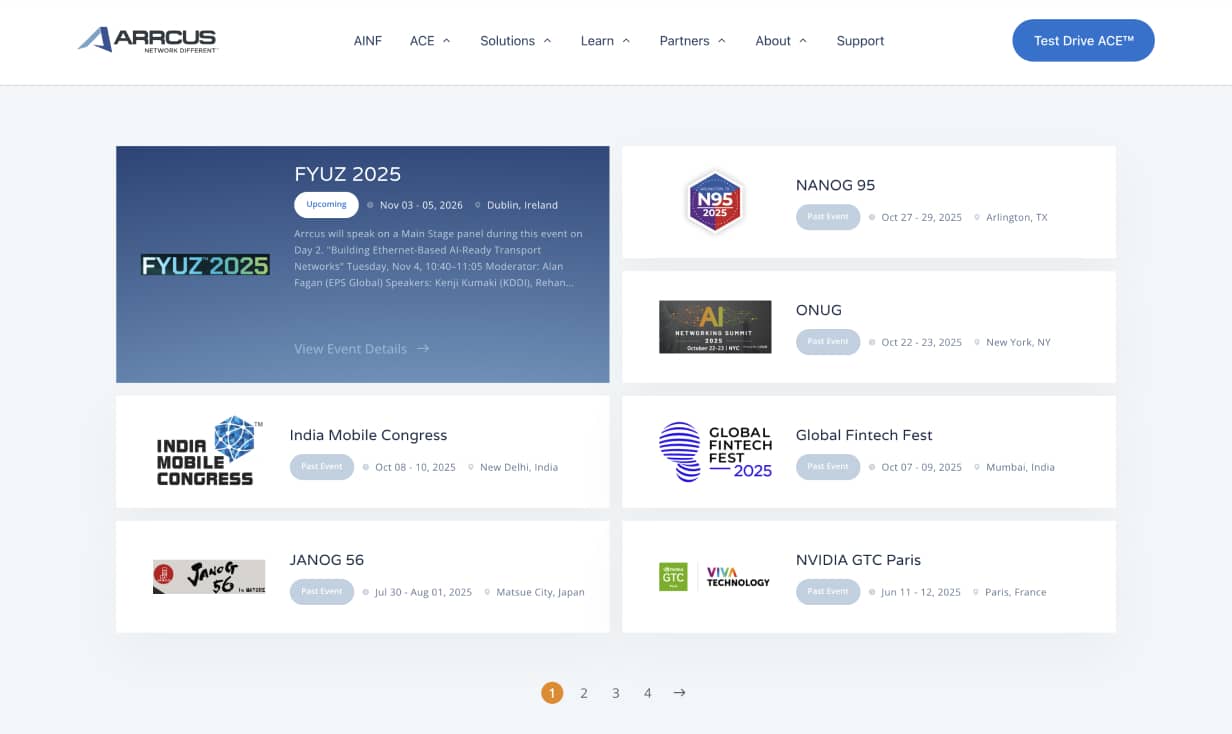 Arrcus — interface detail 1