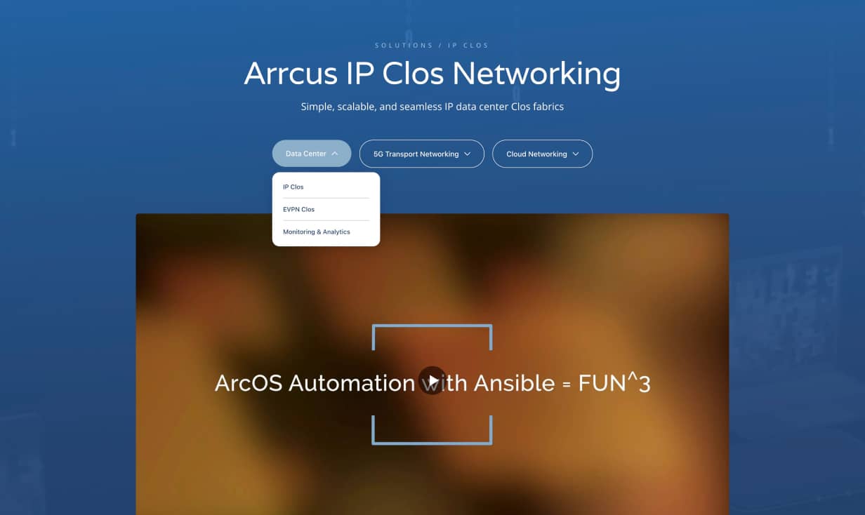 Arrcus — interface detail 2