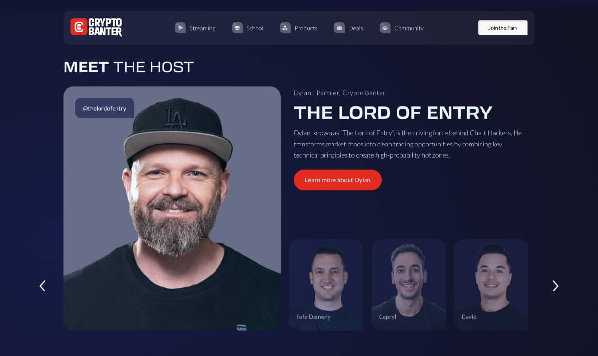 Crypto Banter — interface detail 1