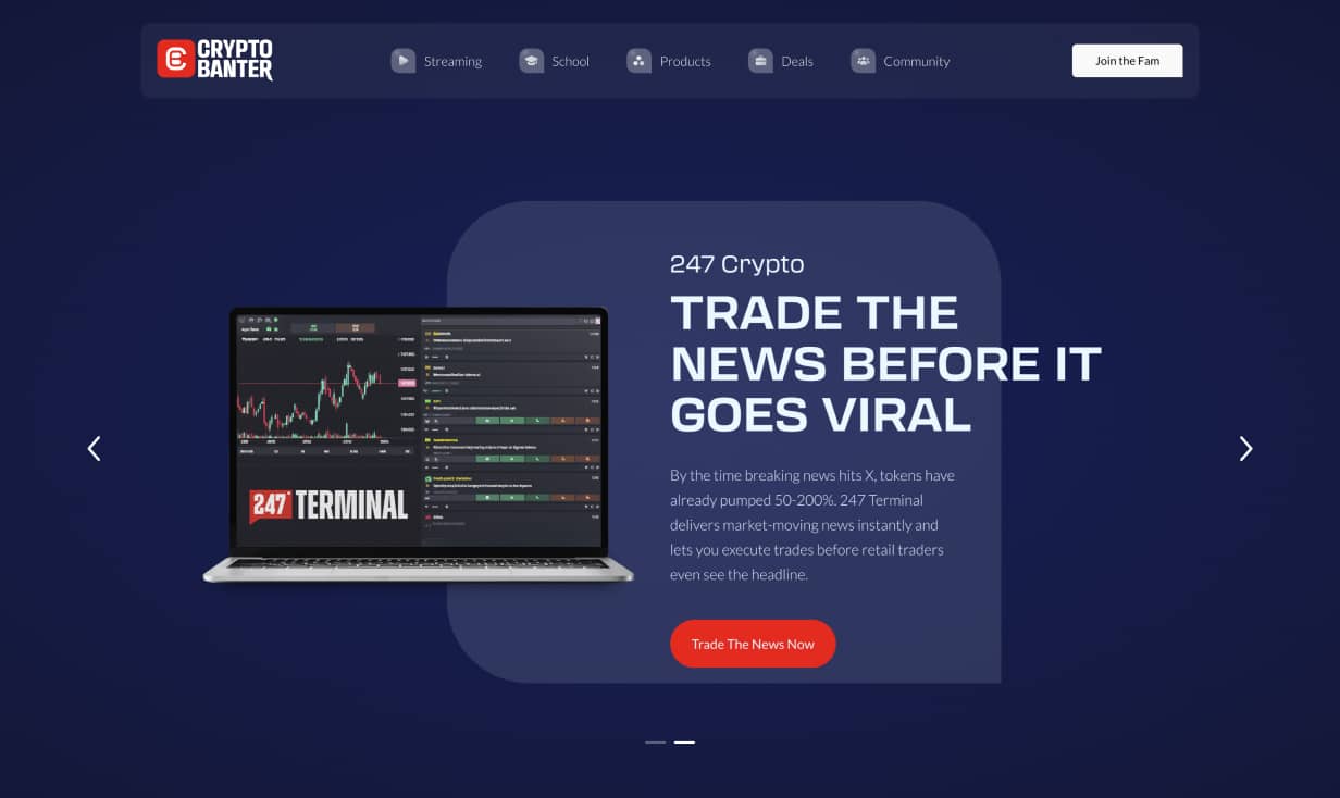 Crypto Banter — interface detail 2