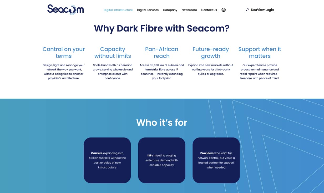 Seacom — interface detail 1