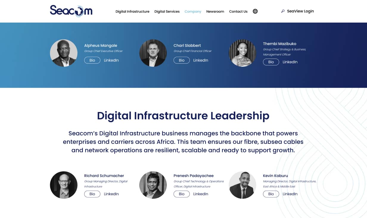 Seacom — interface detail 4